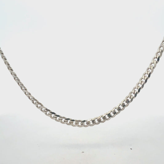 Kette Silber 925 – 20,20 g, 51 cm, Panzer-Modell