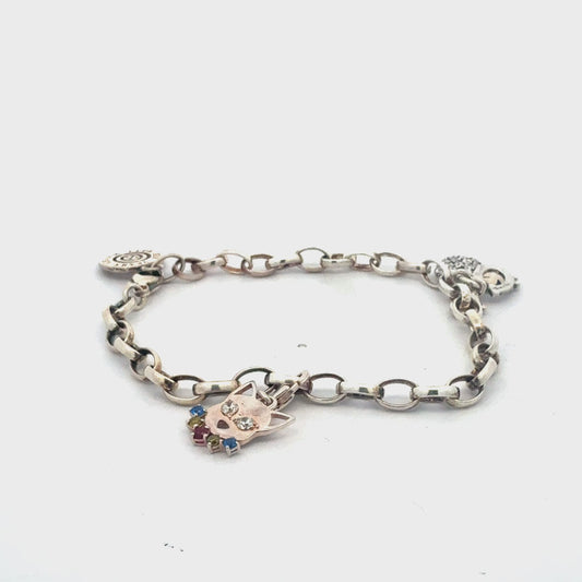 Thomas Sabo Armband Silber 925 – 12,50 g, 21 cm mit Glückscharms