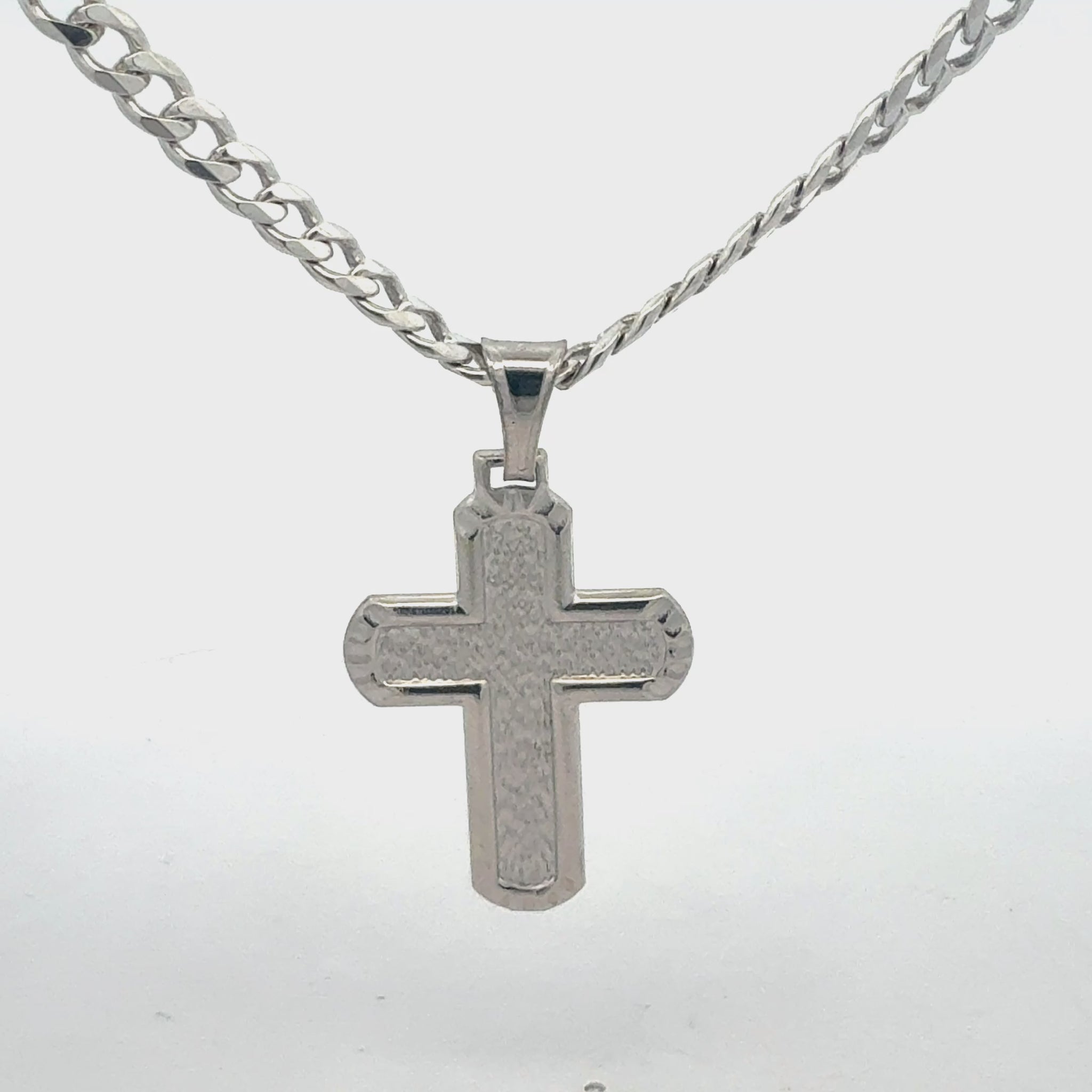 Silberkette 925 Kreuz-Anhänger 50cm - Produktvideo zeigt Details"
Bild 2 (UN-0115_1.jpg): "925 Sterling Silber Kett