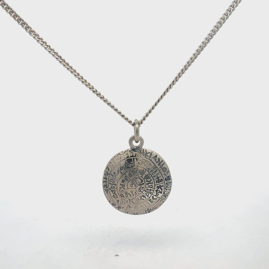 Silberkette 925 mit Phaistos Anhänger - Produktvideo zeigt Details und Verarbeitung