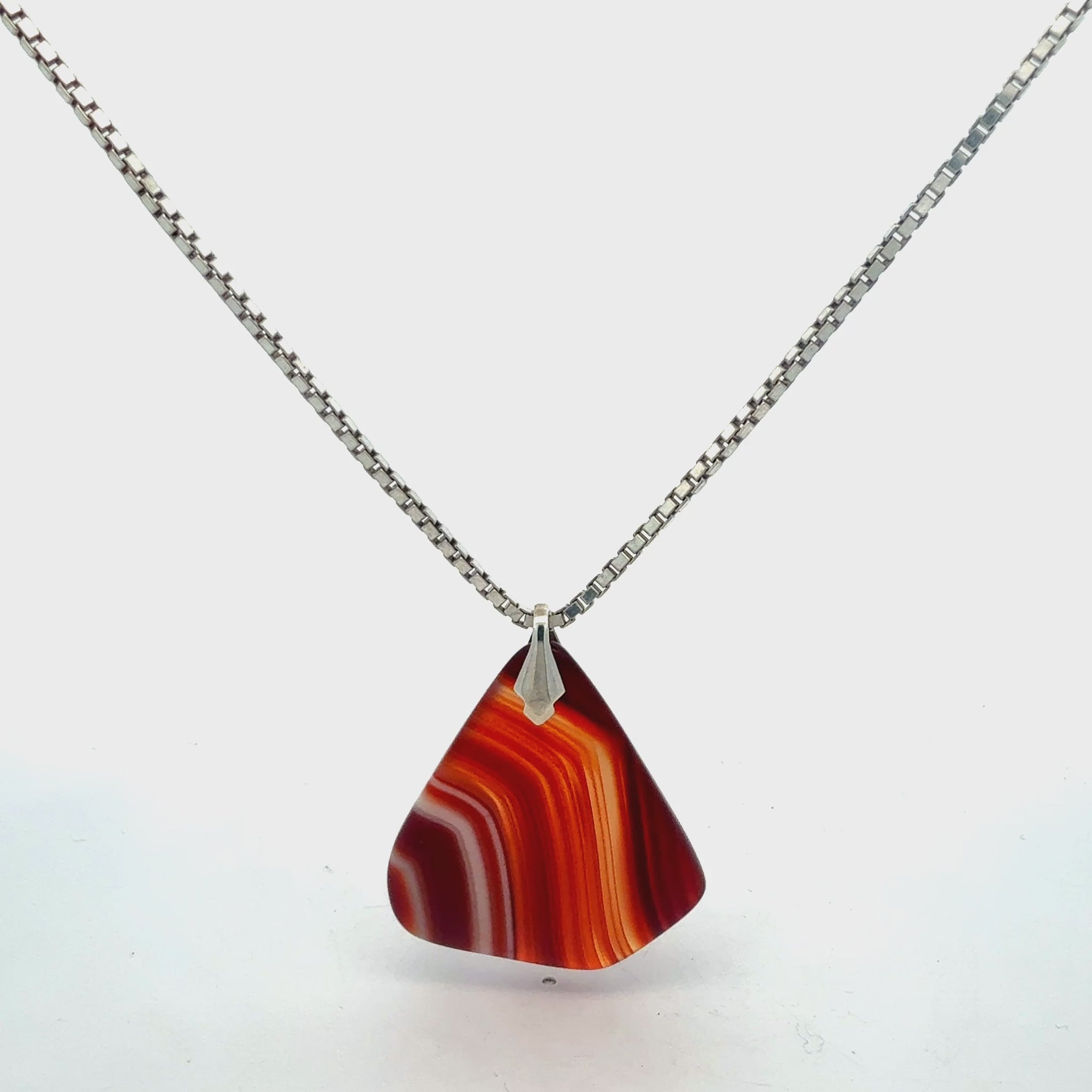 Silberkette 925 mit Naturstein - Video Präsentation