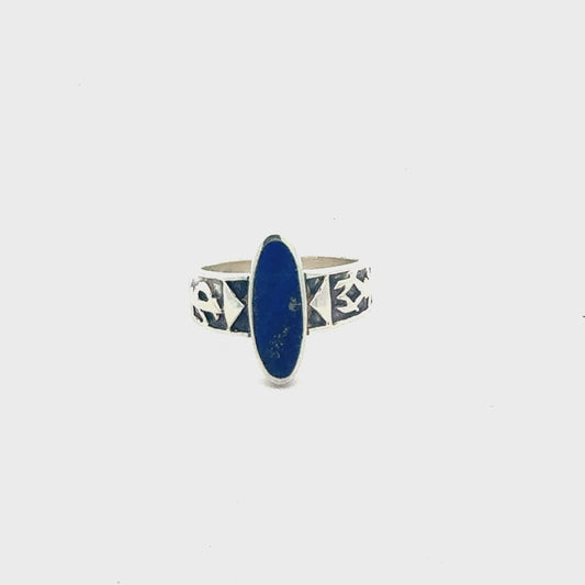 Silber Ring 925 mit Lapis